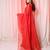 Red handloom cotton blend saree with gorgeous pallu