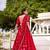 Red Bandhej Print With Lace Touch Up Pure Chanderi Flared Lehenga Lehenga Choli With Blouse