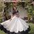 WHITE & BLACK lotus Flower Gota & Mirror Lace Work Roman Flared Lehenga With Kutchi Gamthi Blouse Set