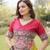 OLIVE GREEN & MAROON lotus Flower Gota & Mirror Lace Work Roman Flared Lehenga With Kutchi Gamthi Blouse Set