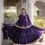 Royal Purple Elegant Cora Cotton Gota-Patti & Lace Work Lehenga Choli Set for Women