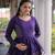 Royal Purple Elegant Cora Cotton Gota-Patti & Lace Work Lehenga Choli Set for Women