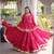 Magenta Pink Elegant Cora Cotton Gota-Patti & Lace Work Lehenga Choli Set for Women