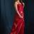 Magenta satin foil work designer wedding saree