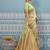 Light pistachio green banarasi silk blend saree with rich gold zari floral weaving