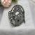 Oxidized Silver Floral Cuff Bangle | Large Tribal Statement Bracelet 