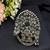 Oxidized Silver Floral Cuff Bangle | Large Tribal Statement Bracelet 