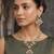 Pink kundan & pearl drop gold plated necklace set for women