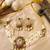 Multicolor kundan stone & pearl beaded gold plated choker necklace set for women