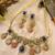 Multicolor polki kundan stone gold plated victorian necklace set for women
