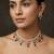 Multicolor pearl ruby & emerald stone gold plated rajwadi necklace set for women