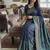 Multi Color Print, Zari And Real Mirror Work Silk Blend Saree