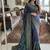 Multi Color Print, Zari And Real Mirror Work Silk Blend Saree
