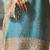 Sky embroidery silk blend sharara suit set