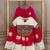 Pink & White Lotus Flower Gota & Mirror Lace Work Roman Flared Lehenga With Kutchi Gamthi Blouse Set