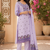 Lavendar handwoven jamdani kurti with dupatta and pant