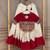WHITE & MAROON lotus Flower Gota & Mirror Lace Work Roman Flared Lehenga With Kutchi Gamthi Blouse Set