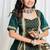 Shades Of Ajrakh - Mashru Handblock EL Outfit - Green