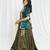 Shades Of Ajrakh - Mashru Handblock EL Outfit - Green