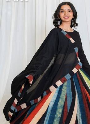 Shades of Ajrakh - Stripes Outfit 1