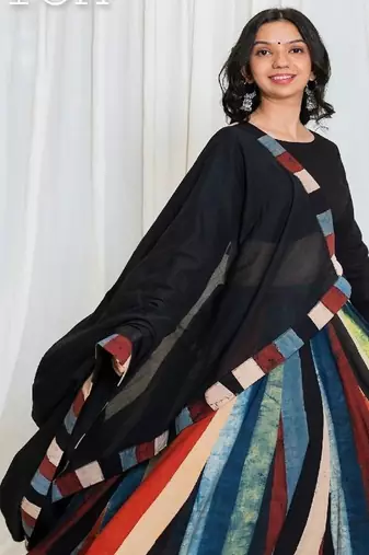 Shades of Ajrakh - Stripes Outfit