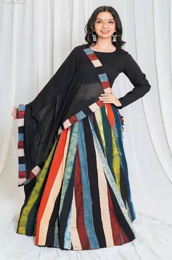 Shades of Ajrakh - Stripes Outfit
