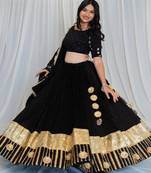 Shades Of Lampi - Crush Silk Sona Lampi Outfit - Black
