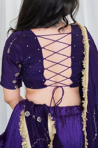 Shades Of Lampi - Crush Silk Sona Lampi Outfit - Jaamuni