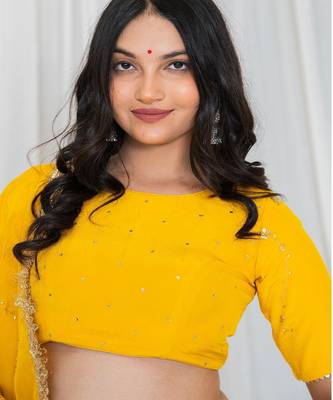 Shades Of Lampi - Crush Silk Sona Lampi Outfit - Yellow 3