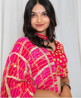 Shades Of Lampi - Gharchola Bandhani Lampi Outfit - Pink 3