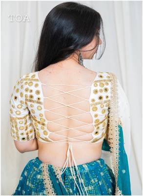 Shades Of Lampi - Gharchola Bandhani Lampi Outfit - Rama 4