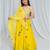 Shades Of Mirror - Random Multi Mirror Work Outfit - Lime Yellow