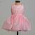 Peach embroidered satin organza frock