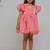 Peach embroidered jimmychoo organza frock
