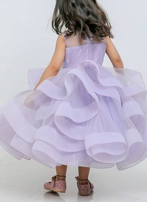 Purple horsehair stone net gown 2