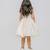 Ivory lilac white embroidered silk dress