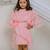 Peach pink embroidered satin organza dress
