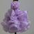 Lilac butterfly satin organza dress