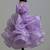Lilac butterfly satin organza dress