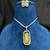 Yellow Stone Necklace & Stud Earrings Set | Silver Tone Halo, Elegant Brass