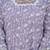 Women's lavender chikankari embroidered peplum kurta palazzo dupatta set