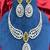Bridal CZ Diamond Choker Necklace & Earrings Set: Yellow Wedding Jewelry