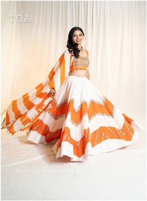 Double Trio Offwhite to Orange Set 1
