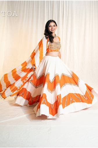 Double Trio Offwhite to Orange Set