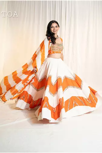 Double Trio Offwhite to Orange Set