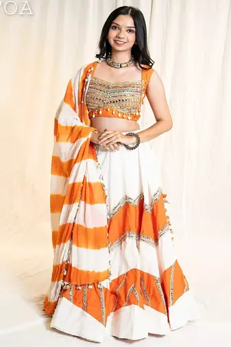 Double Trio Offwhite to Orange Set