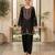 Black rayon thread & sequence farshi salwar kurta set for women