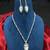 Bridal Pear Cut Cubic Zirconia Necklace Earring Set | Rhodium-Plated Crystal Jewelry