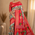 Multi color 1 Ikkat Patola Printing With Hand Made Tassels Fumka Dola Silk Saree