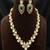 Emerald Green Kundan Necklace Set, Gold Teardrop Bridal Jewelry